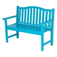 thumbnail image 2 of Shine Company Belfort Garden Bench - Turquoise, 2 of 7