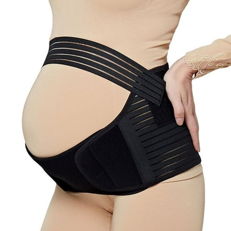 

IMSHIE Pregnancy Belly Support Breathable Abdominal Support Belt Soft Bump Maternity Belt for Back / Waist / Pelvic 4 Plus Sizes Black White Skin Tone popular
