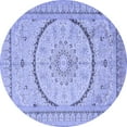 thumbnail image 1 of Ahgly Company Indoor Round Medallion Blue Traditional Area Rugs, 6' Round, 1 of 4