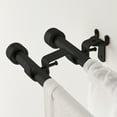 thumbnail image 3 of Mainstays Black Double Rod Converter Brackets (2 Count), 3 of 6