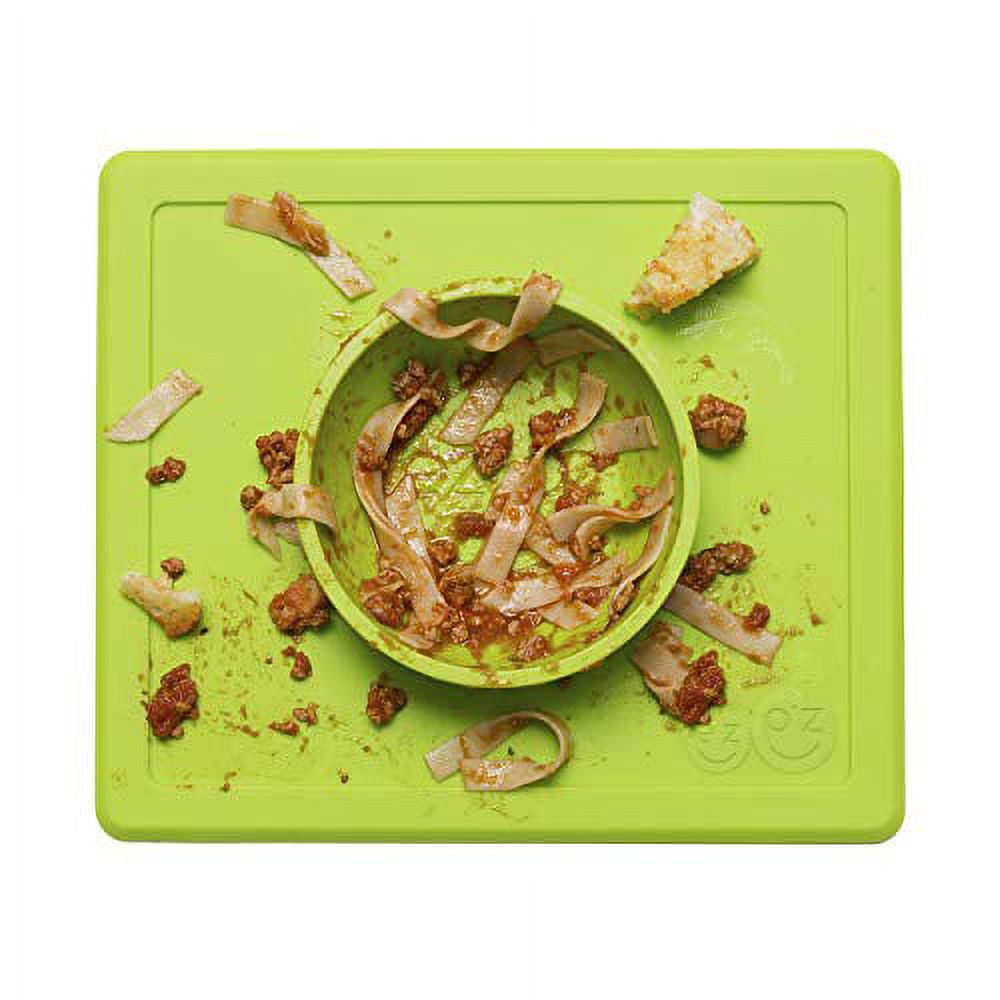 ezpz happy bowl - one-piece silicone placemat + bowl (lime) - image 3 of 3