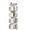 4 floors, variant on YOQIANG 3/4/5 Tier 360° Rotating Bookshelf Vertical Freestanding Corner Storage Display Rack for Bedroom Living Room White