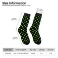 thumbnail image 2 of Yiaed Green Monster Print Great elasticity Crew Socks Sports socks for Men and Women, 2 of 6