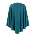 thumbnail image 3 of Lumtrix Women'S Elegant Shawl Wraps Soft Open Front Poncho Sweater Casual Comfort For Spring Fall Winter Dark Green One Size, 3 of 3