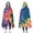 Colorful Tie Dye, variant on Wearable Blanket,Colorful Tie Dye Pattern Hooded Wearable Flannel Blanket for Adults & Teens,Winter Poncho Shawl Wrap Cape Cozy Anti-Pill,50"x60"