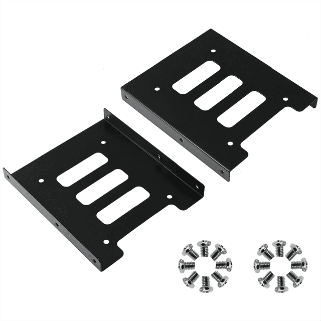 2packs 2.5 To 3.5 SSD HDD Hard Disk Drive Bays Holder Metal Mounting Bracket Adapter For PC SSD Holder