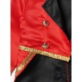 thumbnail image 4 of Kaerm Boys Halloween Prince Beast Costume Lapel Tailcoat Wedding Party Tuxedo Jacket Dress up Red 7-8, 4 of 6