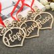 thumbnail image 3 of Paquete de 18 adornos navideños de madera con letras huecas de madera para colgar en el árbol de Navidad, 3 of 4