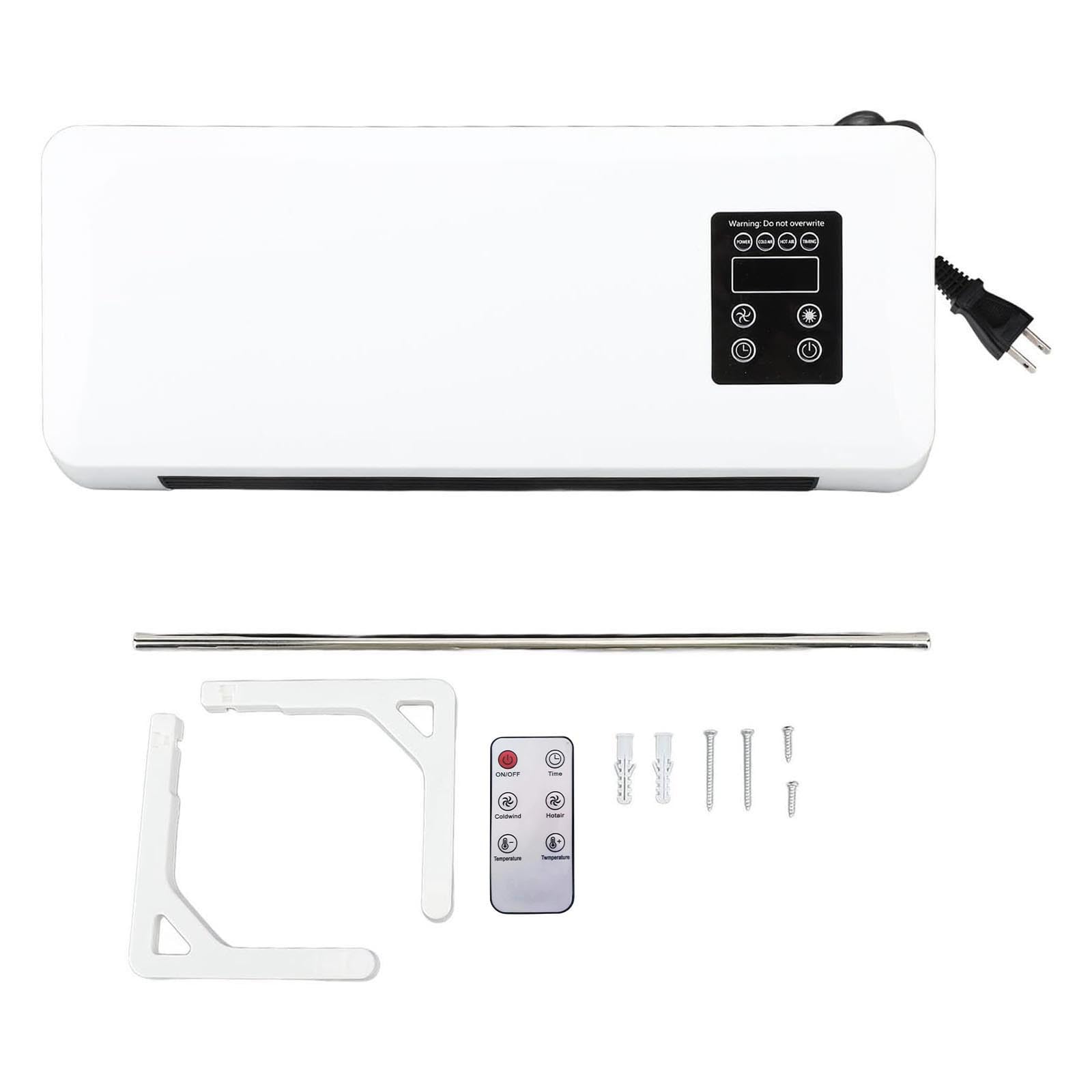 Ductless Air Conditioner, Mini Split AC/Heating System, Ductless Portable Air Conditioners No Windows Needed. Wall Mounted Air Conditioner with Remote Control & Timer for Bedroom Living Room (A)