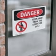 thumbnail image 4 of (2 Pack) Keep Away From The Conveyor Belt OSHA Danger Sign 14 Inch X 10 Inch Vinyl Label Decal Sticker Weather Resistant, UV Protected for Workplace, Business, and Construction Site,, 4 of 7