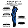 thumbnail image 4 of Reparte de la manga de la pierna completa Brazis de rodilla larga para el ciclismo (XL) Negro Azul, 4 of 8