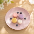 thumbnail image 5 of 1 Pack Unbreakable Dinner Plates Set, 7.6 Inch Plastic Plates, Dishwasher Safe, Lightweight Reusable Plate for Home, Camping, Party (Pink), 5 of 5