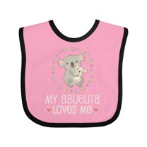 Inktastic My Abuelita Loves Me Girls Girls Baby Bib