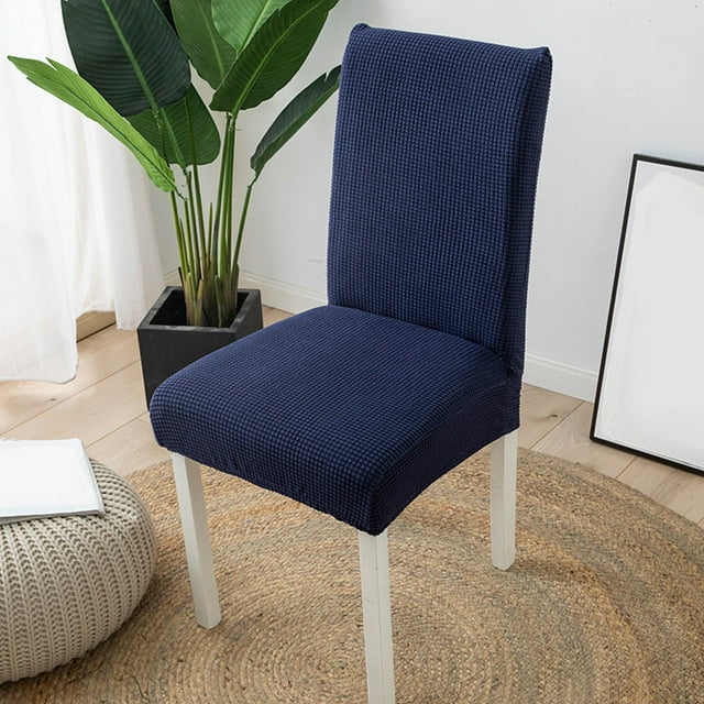 Xihbxyly Funda de Silla de Vellón a Cuadros, Material Elástico Grueso, Ajuste Universal para Sillas de Comedor y Banquetes, Resistente a Manchas y Arrugas, Fácil de Instalar, Juego de 6, Lavable a Má