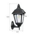 thumbnail image 5 of Hyper Tough Motion Sensor Activated Solar Wall Lantern, W/Filament Bulb, Black, 5 of 13