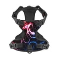 thumbnail image 4 of Lsque Red And Blue Lightning Dog Harness, No-Pull Pet Harness with 2 Leash Clips, Adjustable Soft Padded Dog Vest with Easy Control Handle for Large Dogs-X-Large, 4 of 9
