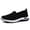 Black, variant on Women Casual Shoes Breathable Soft Sole Slip On Classic Canvas Shoes Lightweight Comfortable Footwear For Daily Wear ,Us Size:6.5