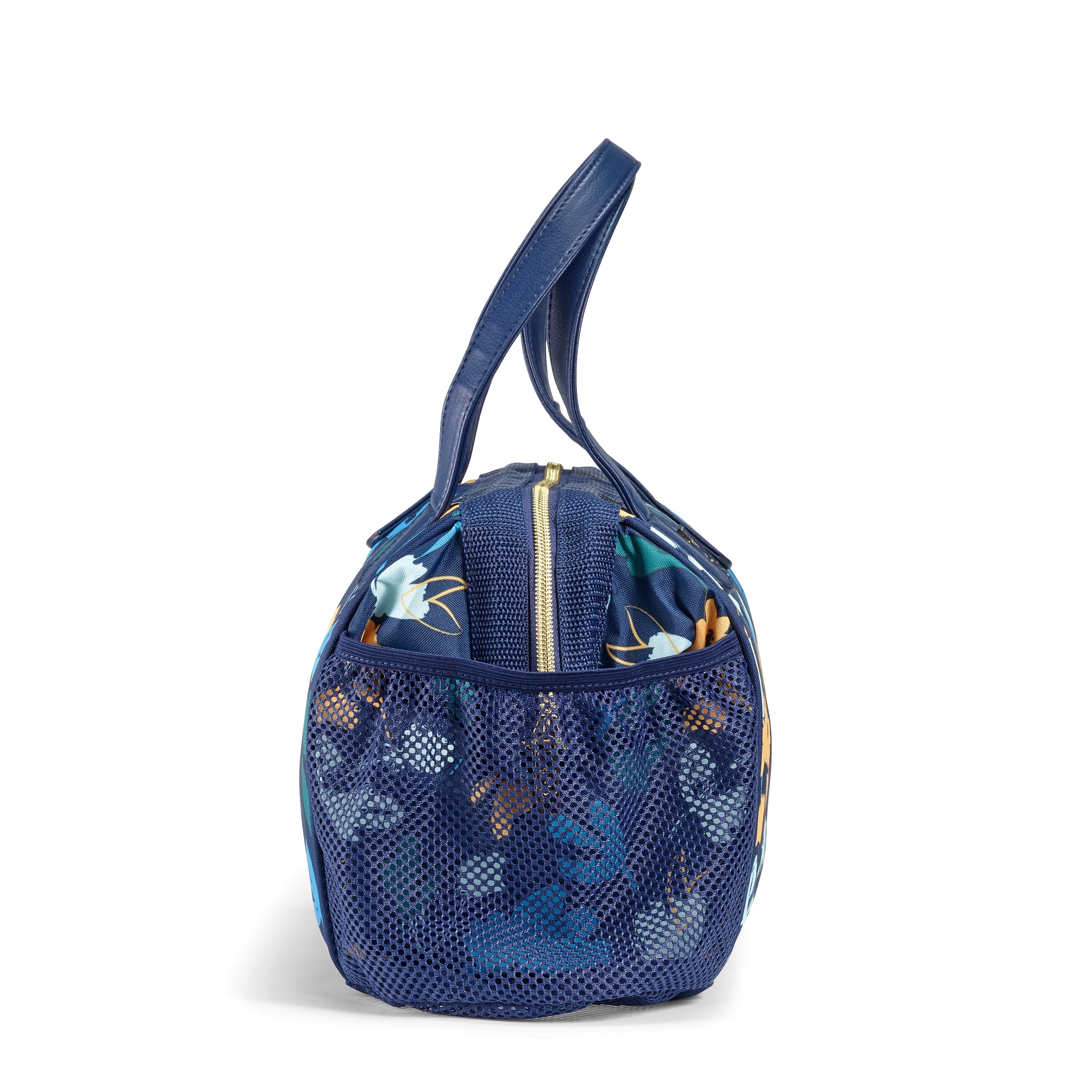 Fit + Fresh Cloverdale Adult Insulated Lunch Bag with Containers, Cute Lunch Bag For Women, Navy