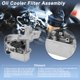 thumbnail image 3 of Carcasa del filtro de aceite de motor Unique Bargains para Nissan Primastar X83 2.0 DCi 115.0 2001-2019 No.8200781898 Enfriador de aceite de transmisión Aleación de aluminio 1 Pcs, 3 of 7