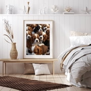 Diamond Art Kit for Adults, Beagle Puppy Bundle Bliss Diamond Painting for Adults Beginners, DIY Diamond Art Painting Kits, 5D Diamond Painting Crafts for Home Decor 12x16 Frameless