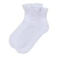 thumbnail image 5 of MeMoi Girls Crochet Ruffle-Trim Mercerized Cotton Blend Ankle Sock - Girls - Female, 2, Winter White, 5 of 6