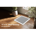 thumbnail image 3 of Achtek Air Return 12"x14" (Overall Size 14"x16") | Cast Aluminum Air Grille | HVAC Duct Cover for Home Ventilation, 3 of 12