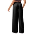 thumbnail image 2 of Weardear Tall Wide Leg Sweatpants for Women Drawstring Elastic Pants with Pockets High Waisted Workout Baggy Sweatpants, 2 of 6