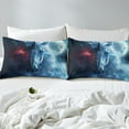 thumbnail image 3 of Unicorn Fitted Sheet Gothic Dreamy Horse Bed Sheets Full,Goth Magical Animal Sheets Galaxy Moon Bedding Set,Boho Room Decor,(No Top Sheet), 3 of 5