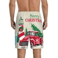 thumbnail image 3 of Gaeub Merry Christmas 1 Printed Men's Short Pajama Pants, Lightweight Lounge & Sleep Bottoms Keep You Cool - Small, 3 of 9