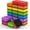 Rainbow, variant on Dry Erase Magnetic Erasers, 24-Pack – Mini Whiteboard Cleaning Pads for Office, Meeting Rooms, and Home Use