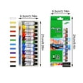 thumbnail image 2 of Acrylic Paint Set, 12 Tubes Of 6Ml High Density Colors With 1 Artist Brush, For Acrylic Watercolor Glass Fabric Fiber Painting Graffiti Handmade Model Coloring, 2 of 2
