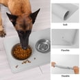 thumbnail image 7 of Gray Pet Food Mat, Waterproof Silicone Feeder Tray with Lip, Non-Slip Floor Protector 16x12", 7 of 7