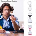 thumbnail image 3 of 5/30/60 Minutes Round Sand Timer Personality Glass Hourglasses Ornaments Novelty Time Management Tool, 3 of 5