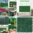 thumbnail image 2 of 12 Pieces 20" x 20" Artificial Grass Wall Backdrop Panels UV-Anti Greenery Boxwood Panels for Indoor Outdoor Green Wall Decor & Ivy Fence Covering Privacy,Artificial Hedge Green Wall, 2 of 5