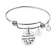 thumbnail image 1 of Teissuly Stainless Steel Wire Bracelet Heart-shaped Bracelet Size 63mm Teissuly WER202401221862, 1 of 1