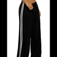 thumbnail image 3 of Pantalones Deportivos Holgados de Pierna para Mujer, Tiro Bajo, Estilo Y2K, con Cordón Ajustable Negro S, 3 of 10