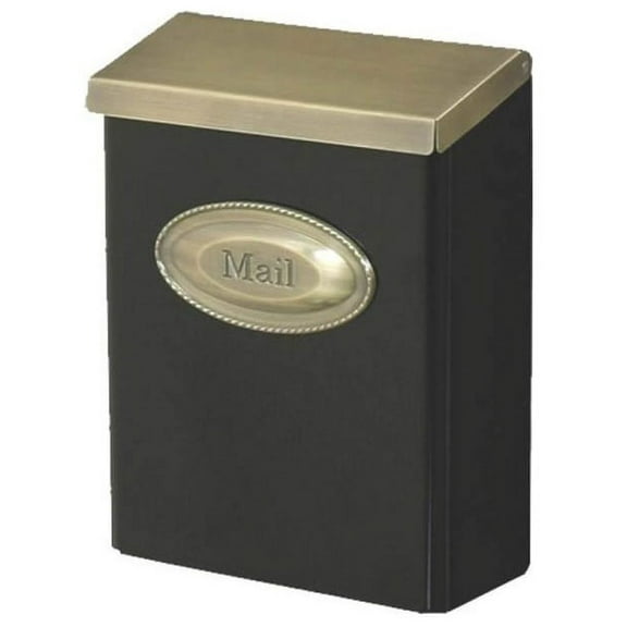 Gibraltar LDVKGB000 Carlton Vertical Wall-Mount Locking Mailbox, Black