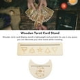 thumbnail image 4 of 2Pcs Wooden Tarot Card Stand Holder, Moon Shape and Rectangle Wooden Tarot Card Display Stand Moon Phase Card Display Stand Tarot Accessories for Witch Divination Tools, 4 of 8