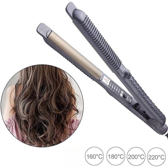 CNV 2-in-1 Ceramic Hair Straightener, Adjustable Temperature Flat Iron for Effortless Hair Straightening & Styling