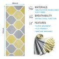 thumbnail image 2 of Yellow and Gray Geometric Quatrefoil Pattern Hot Yoga Mat Towel Non Slip for Hot Yoga - Quick-Drying Yoga Mat Cover with 4 Corner Pockets with Travel Bag - Hot Yoga Towel Non Slip 74"x26", 2 of 6