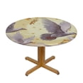 thumbnail image 3 of HAOXIT Lucky Pigeon Elastic Edged Round Fitted Table Cloth Cover, Round Tablecloth, Home Decorative Tablecloth for Indoor Outdoor Kitchen Party 42-46, 3 of 8