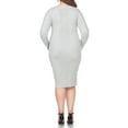 thumbnail image 3 of White Mark Women's Plus Size Destiny Sweater Dress, 3 of 4