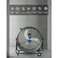 thumbnail image 2 of iLIVING 30 Inches High Velocity Drum Fan Industrial, Commercial, (Residential) Air Circulator for Garage, Shop, Patio, Barn, Greenhouse, Speed Control 8300CFM, UL Listed, 2 of 6