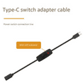Power Switch USB Type C with Indicator Light Male to Female USBC