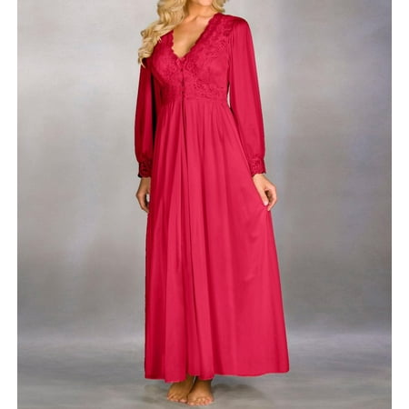 

Women s Shadowline 71737 Silhouette 54 Inch Coat (Red M)