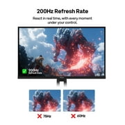 Pixio PX248 PRO V2 24 inch 200Hz Refresh Rate FHD 1080p Resolution Fast IPS Panel 1ms GTG Response Time Gaming Monitor