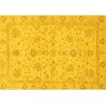 thumbnail image 1 of Ahgly Company Machine Washable Indoor Rectangle Oriental Yellow Traditional Area Rugs, 5' x 8', 1 of 1