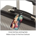 thumbnail image 3 of Square 2Pack PU Leather Alpaca Cruise Luggage Tag with Privacy Cover and Name ID Tag for Travel Handbags Backpacks Luggage Tags, 3 of 6