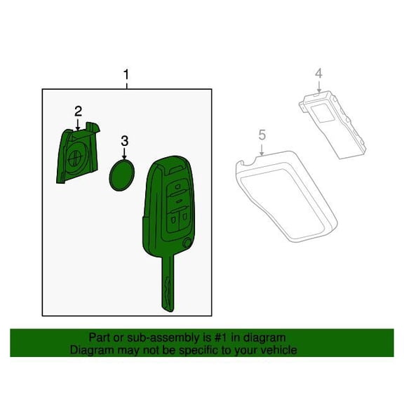 GM 20873622 Key Asm-Dr Lk & Ign Lk (Uncoded)