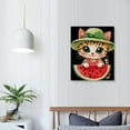 thumbnail image 4 of Autua Cute Cat Canvas Art Print for Living Room Bedroom Home Office Wall Decor, High Resolution Image, Handmade, Waterproof, Tear Resistant, Perfect Gift 12x16 in, 4 of 5